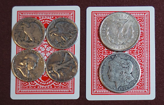 card and coins